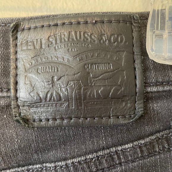 Levi's | Black Label Black Mile High Super Skinny Denim Jeans Sz 26 - Picture 8 of 10